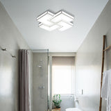Contemporary Acrylic Led Flushmount For Adult Bedroom In White/Black