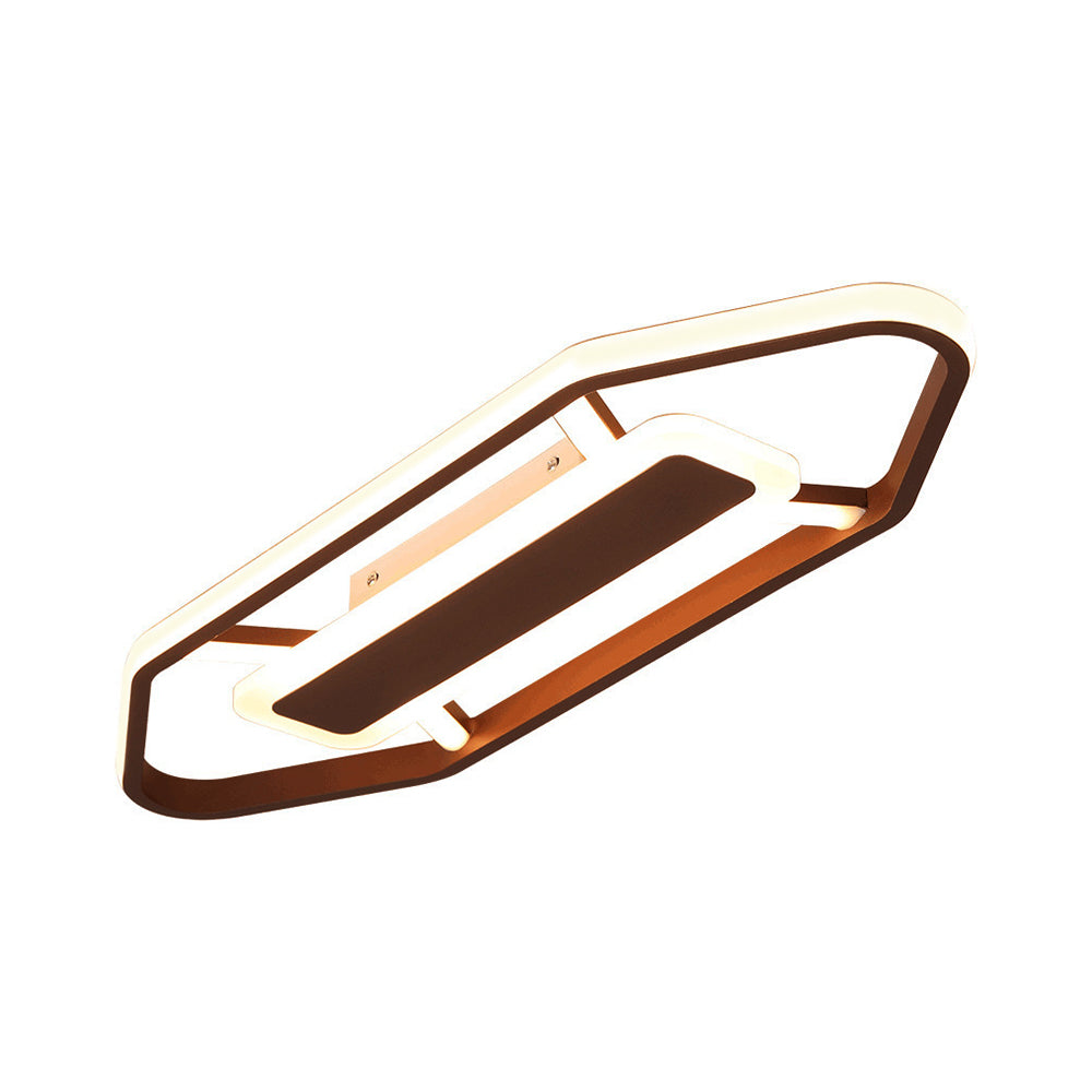 Nordic Iron Led Flush Lighting For Bedroom In Warm/White Light (23.5 31.5 39 W)