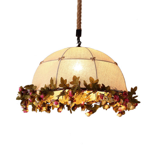 Black Metal Hanging Pendant Light Fixture - Industrial Dome Design For Restaurant Ceilings