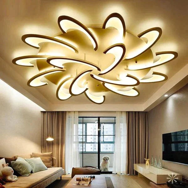 Remote Control Led Ceiling Lights With Ultra-Thin Acrylic Flush Mount Lamp
