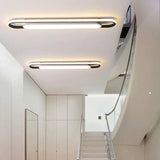 400/600/800Mm Modern Led Ceiling Lights For Bedroom Carridor Foyer Black+White Painted Lamp Fixtures