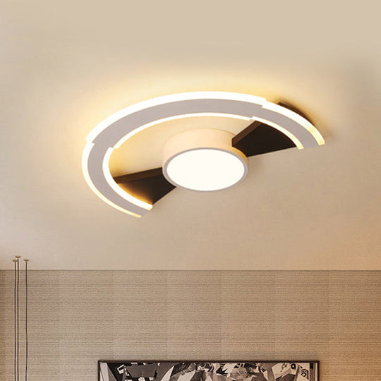 Modern Acrylic Flush Mount Ceiling Lights - Traverse Lighting Fixture (16’ / 19.5’ 23.5’) In