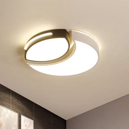 Modern Acrylic Round Ceiling Lights - 16’/19.5’/23.5’ Warm/White Indoor Lighting