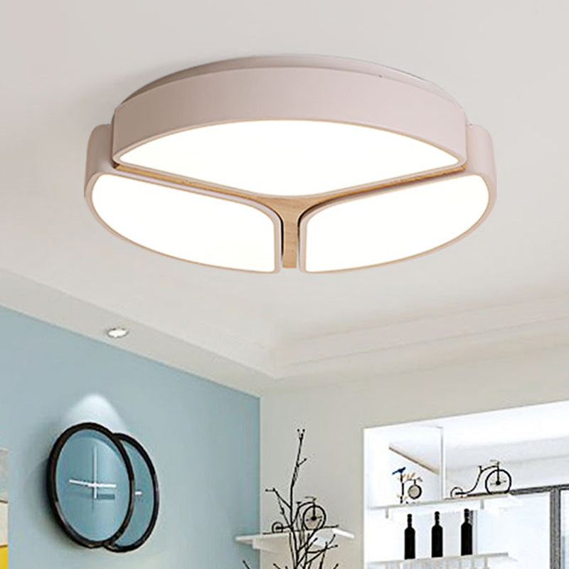 16’/19.5’/23.5’ Macaron Metallic Led Flushmount Light - Warm/White