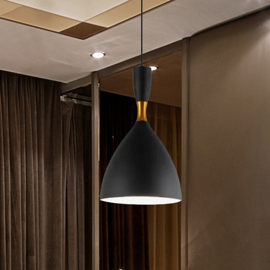 Contemporary Aluminum Funnel Suspension Pendant Lamp - Fits Study Room Or Cafe 6.5/10 Inch Wide 1