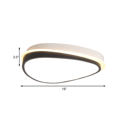 Waterdrop Acrylic Flush Ceiling Light - Minimalist Led 16’/19.5’/23.5’ Wide Warm/White