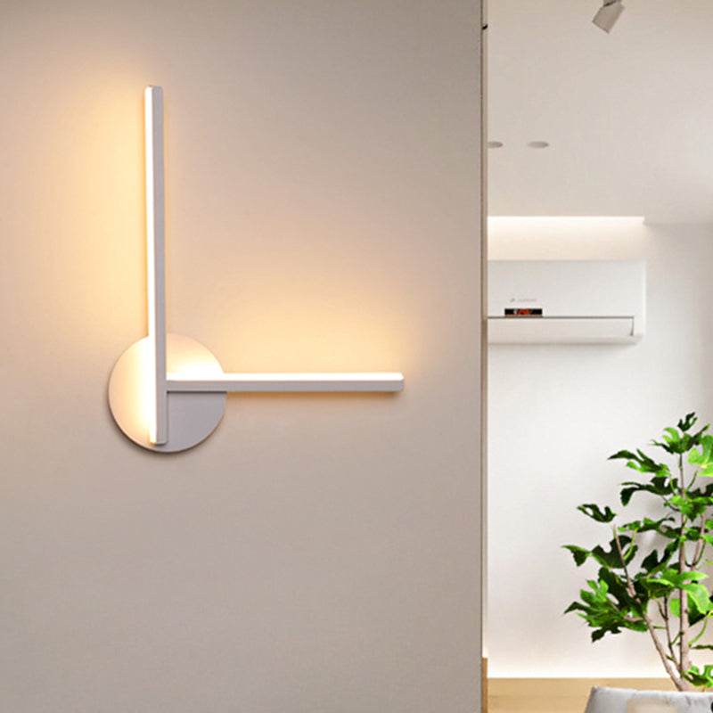 Minimalist Acrylic Led Wall Sconce In Warm/White Light For Bedroom White /