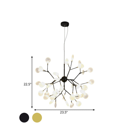 Heracleum Design Chandelier Opaline Glass Ceiling Pendant For Modern Living’