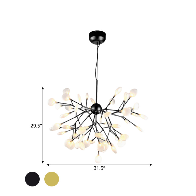 Heracleum Design Chandelier Opaline Glass Ceiling Pendant For Modern Living’