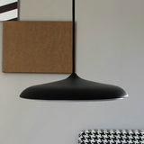Modern Metal Pendant Light With White/Pink/Yellow Shade - 10/16 Diameter Warm/White Lighting Black /