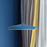 Modern Metal Pendant Light With White/Pink/Yellow Shade - 10/16 Diameter Warm/White Lighting