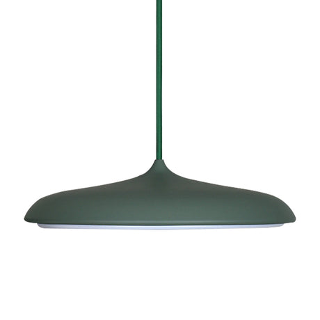 Modern Metal Pendant Light With White/Pink/Yellow Shade - 10/16 Diameter Warm/White Lighting