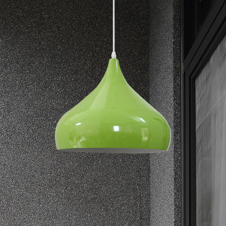 12.5/16.5 Wide Dome Pendant Lighting Modern Iron Hanging Light - 1 Black/White/Red

Note: Although
