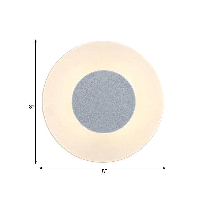 Ultra Thin Acrylic Led Wall Sconce In Warm/White/Natural Light - Minimalist Design