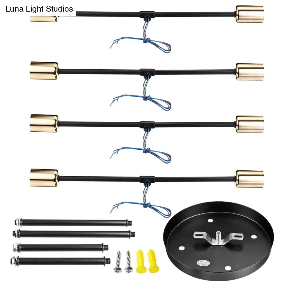 6/8 Head Led Industrial Iron Ceiling Light Living Room Lighting Nordic E27 Lamp