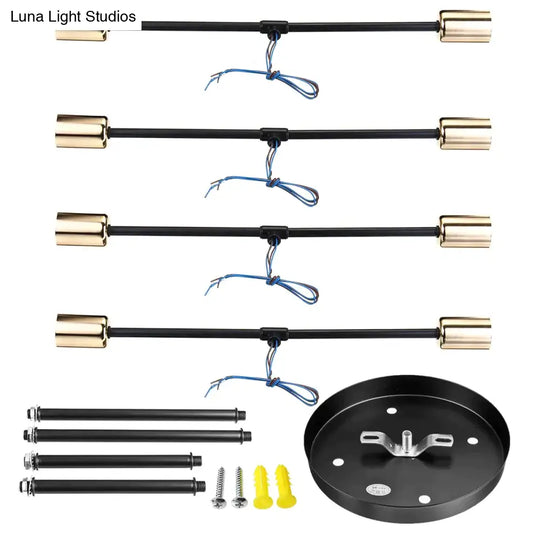 6/8 Head Led Industrial Iron Ceiling Light Living Room Lighting Nordic E27 Lamp