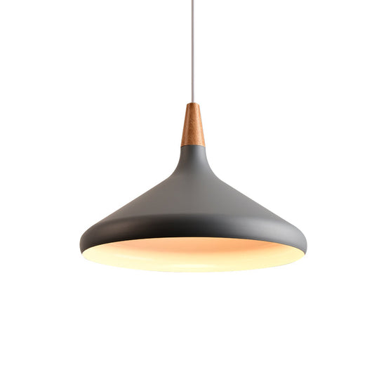7’/11’/15’ W Cone Dining Table Pendant Light - Simple Metallic Design Adjustable Cord