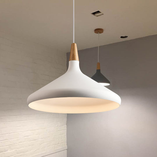 7’/11’/15’ W Cone Dining Table Pendant Light - Simple Metallic Design Adjustable Cord