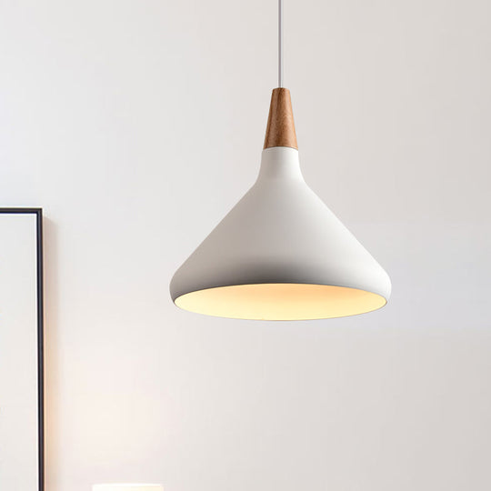 7’/11’/15’ W Cone Dining Table Pendant Light - Simple Metallic Design Adjustable Cord