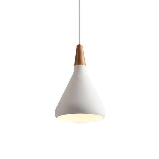 7’/11’/15’ W Cone Dining Table Pendant Light - Simple Metallic Design Adjustable Cord
