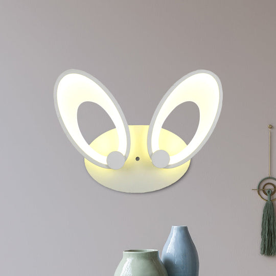 Contemporary Led Acrylic Wall Sconce Light Fixture - White Finish Warm/White Perfect For Corners /