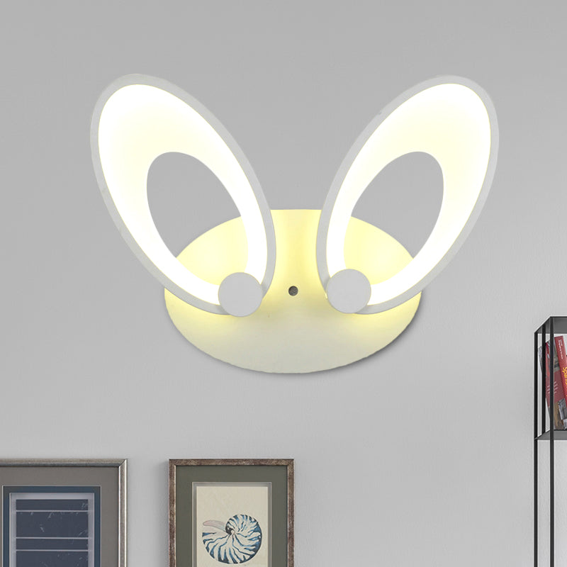 Contemporary Led Acrylic Wall Sconce Light Fixture - White Finish Warm/White Perfect For Corners