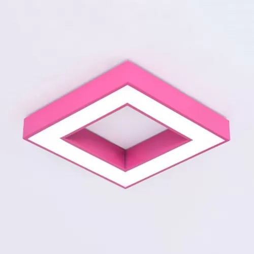 Contemporary Acrylic Square Flush Mount Light For Child’s Bedroom Ceiling