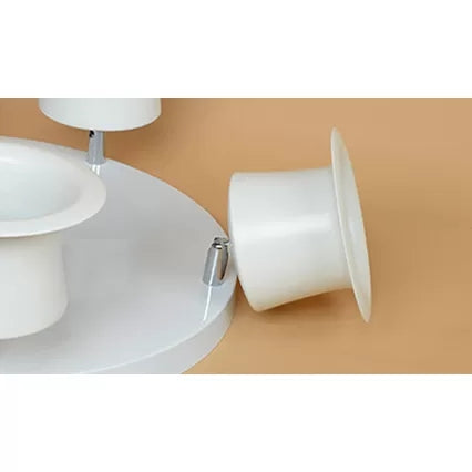 Contemporary Rotatable Ceiling Lamp In White For Boys’ Bedroom