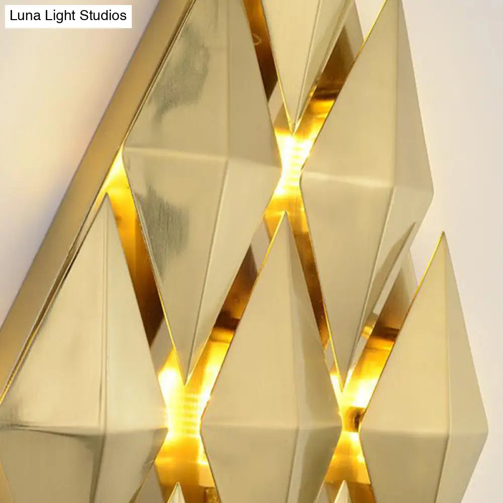7 & 11 Rhombus Metal Sconce Light - Colonial Style Wall Mounted Fixture