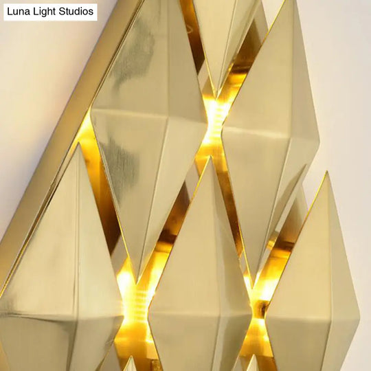 7 & 11 Rhombus Metal Sconce Light - Colonial Style Wall Mounted Fixture