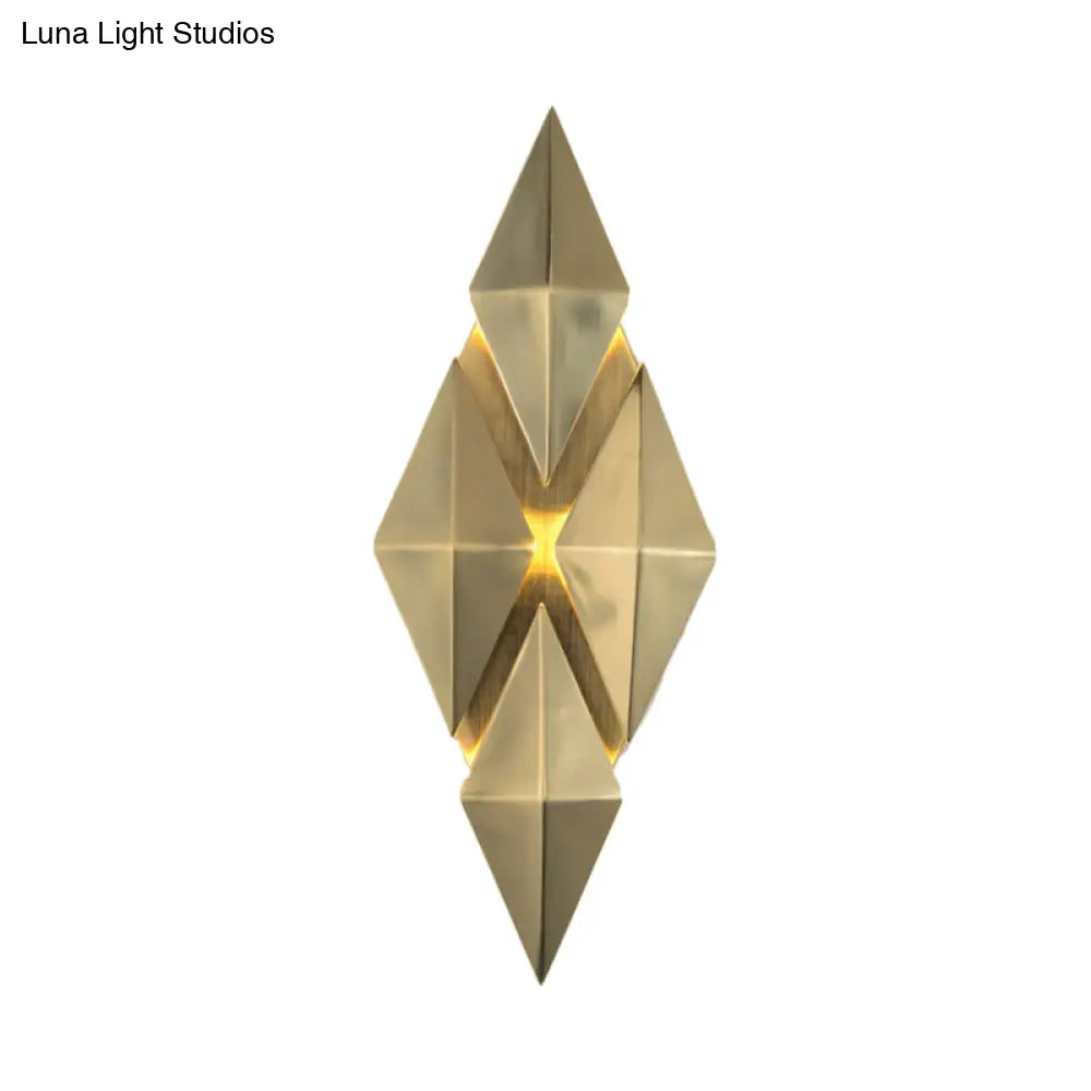 7 & 11 Rhombus Metal Sconce Light - Colonial Style Wall Mounted Fixture