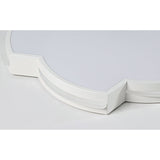 Modern Floral Led Ceiling Lamp For Bedroom/Balcony - White Flush Mount Light