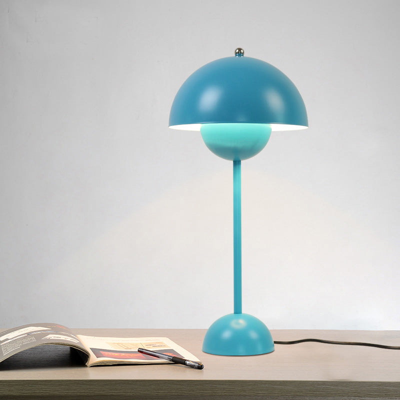 Macaroon Finish Table Lamp With Dome Shade Ideal For Study Room Or Reading Nook