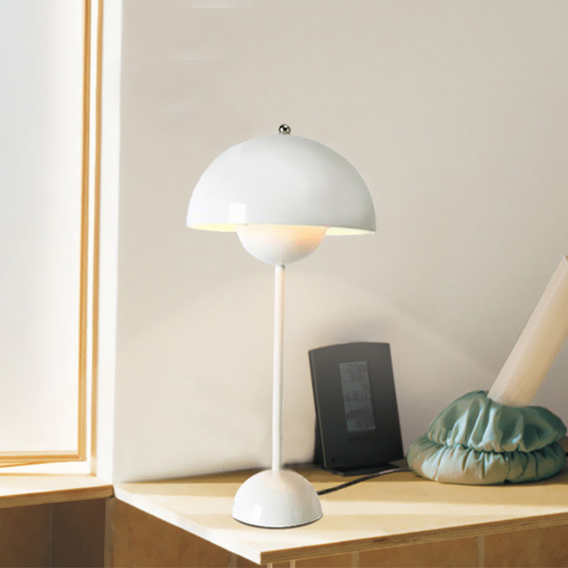 Macaroon Finish Table Lamp With Dome Shade Ideal For Study Room Or Reading Nook