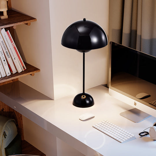 Macaroon Finish Table Lamp With Dome Shade Ideal For Study Room Or Reading Nook