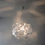 Modern Clear Blossom Ceiling Light With Acrylic Panel Pendant