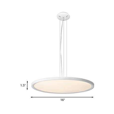 Contemporary Silver Led Pendant Light For Corridors