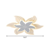 Modernist Led Starfish Ceiling Flush Mount Light Acrylic White Flushmount Warm/White 16.5’/20.5’ W