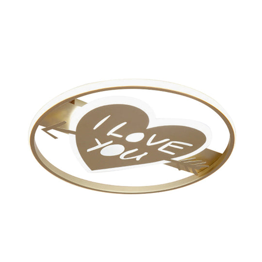 Golden Nordic Mountain/Starfish Acrylic Led Flush Light For Bedroom