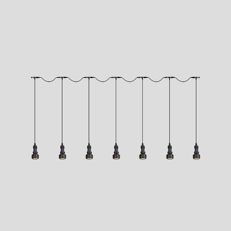 Rustic Iron Multi-Head Ceiling Light With Tandem Pendulum Design For Coffee Shops - Shop Led Pendant