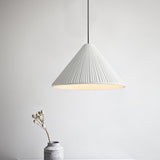 1-Head Nordic Style Pendant Light: 12.5/16.5 W Ribbed Design Blue/Pink/White Resin Bedroom Hanging