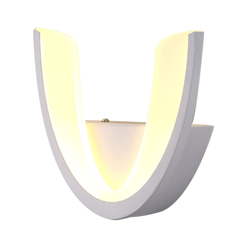 Minimalist Geometric Led Wall Sconce Warm/White Light