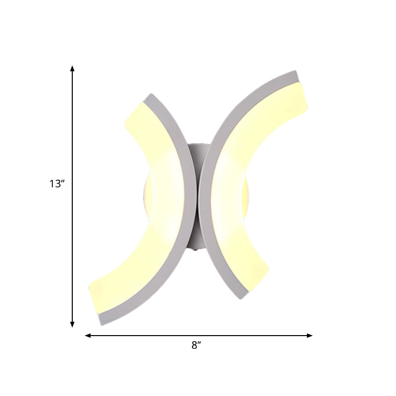 Minimalist Geometric Led Wall Sconce Warm/White Light