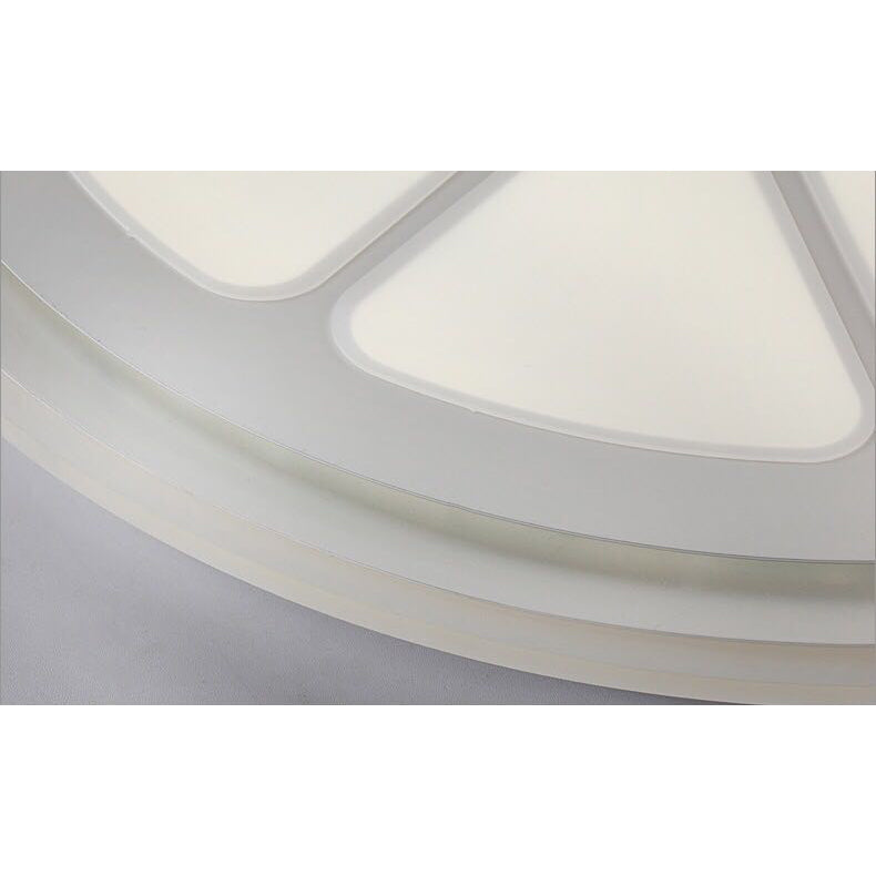 Lemon Led Circular Ceiling Mount Light Cartoon Acrylic Lamp White Perfect For Bathrooms