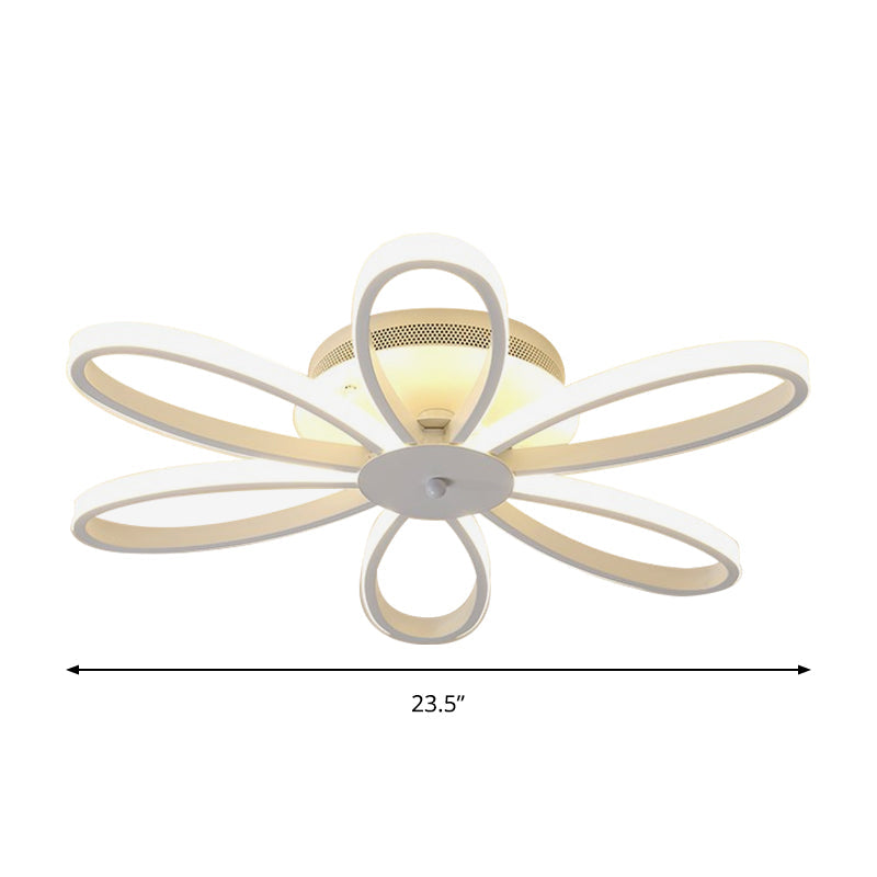 Modern Chrysanths Ceiling Led Light Fixture For Living Room In Warm Or White Sizes 23.5’ - 41