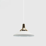 Modern Shallow Cone Pendant Light - Aluminum Hanging Lamp For Hotel Kitchen