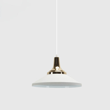 Modern Shallow Cone Pendant Light - Aluminum Hanging Lamp For Hotel Kitchen
