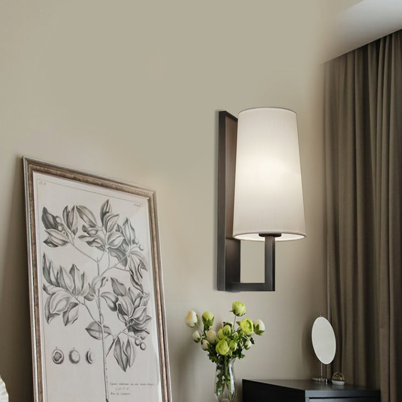 Modern Cone Wall Sconce In Chrome For Bedside Lighting