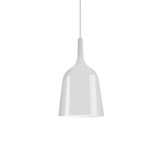 Modern Metal Bell Pendant Light - 6’/8’/10.5’ Wide 1 Black/White/Chrome Hanging Ceiling Lamp