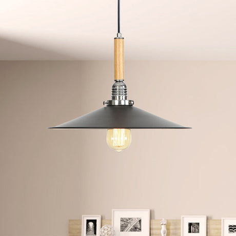 Adjustable Metallic Saucer Pendant Light - Industrial Ceiling Hanging For Kitchen